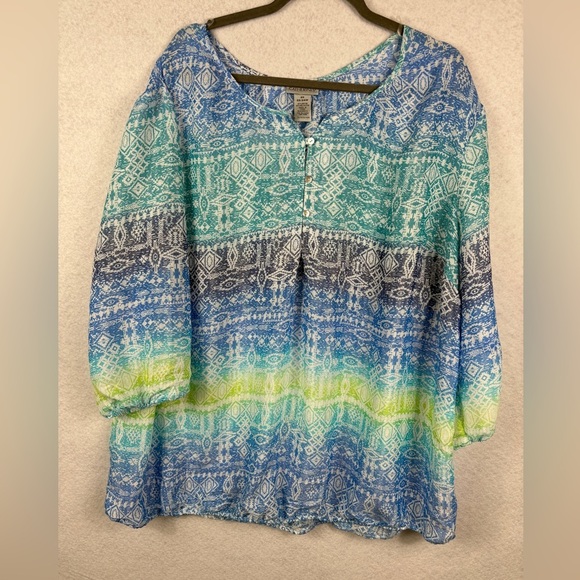 Catherine’s Beautiful Spring Top Size 2X - Picture 1 of 4